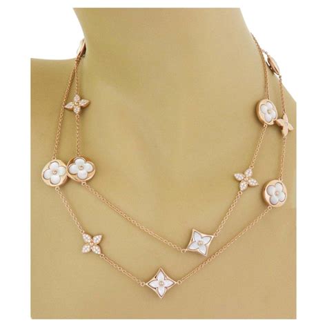 louis vuitton flower jewelry|louis vuitton monogram necklace.